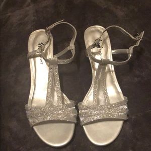 Fioni Kitten Heel Silver
